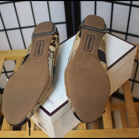 Coach Joan patchwork leather flats 7.5 - Picture 3 of 14